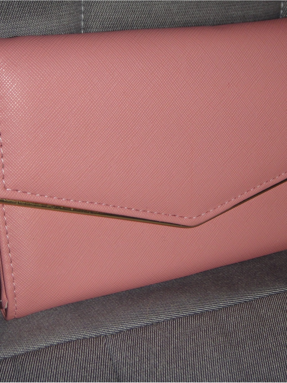 Women's Pink Envelope Clutch Wallet